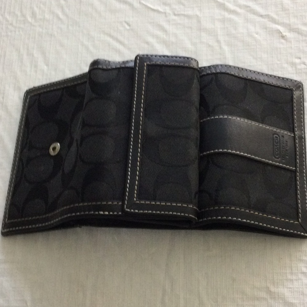 Coach Black Wallet View 2